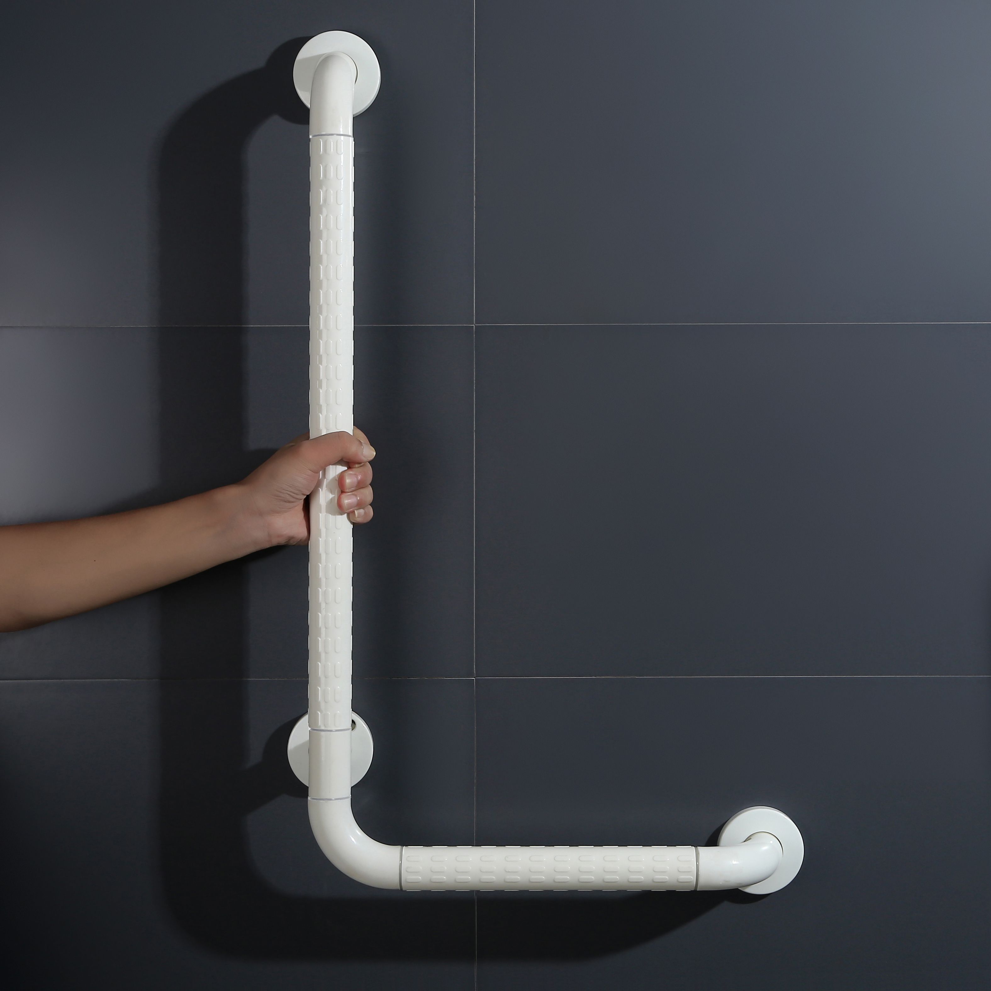 Wandhaltegriff für Dusche und Bad (L-Form, 70 x 40 cm)